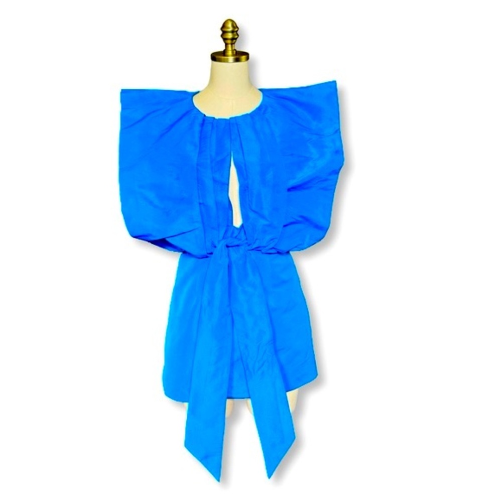 ZARA VOLUMINOUS DRESS LIMITED EDITION BLUE
